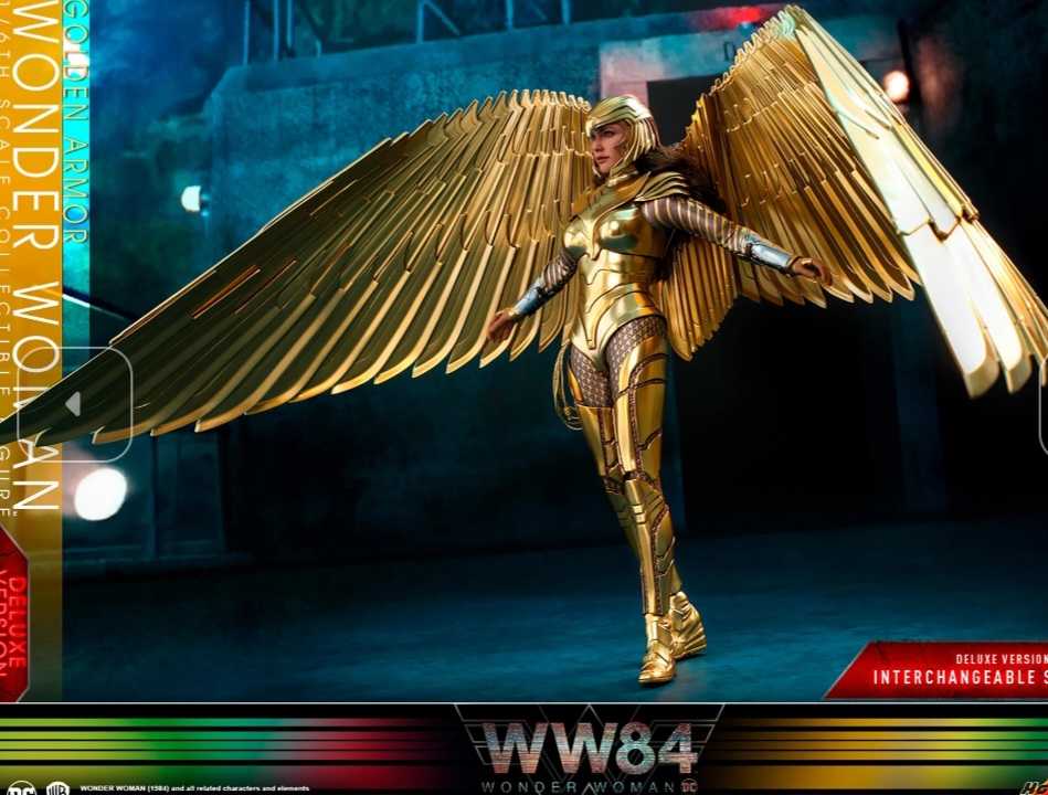 Wonder Woman 1984 Golden Armor Deluxe - Hot Toys (WW 84 Movie) action figure collectible [Barcode 4895228605412] - Main Image 4