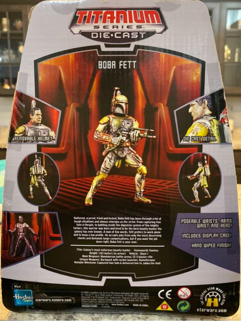 Titanium Series Die Cast Boba Fett - Galoob action figure collectible - Main Image 2