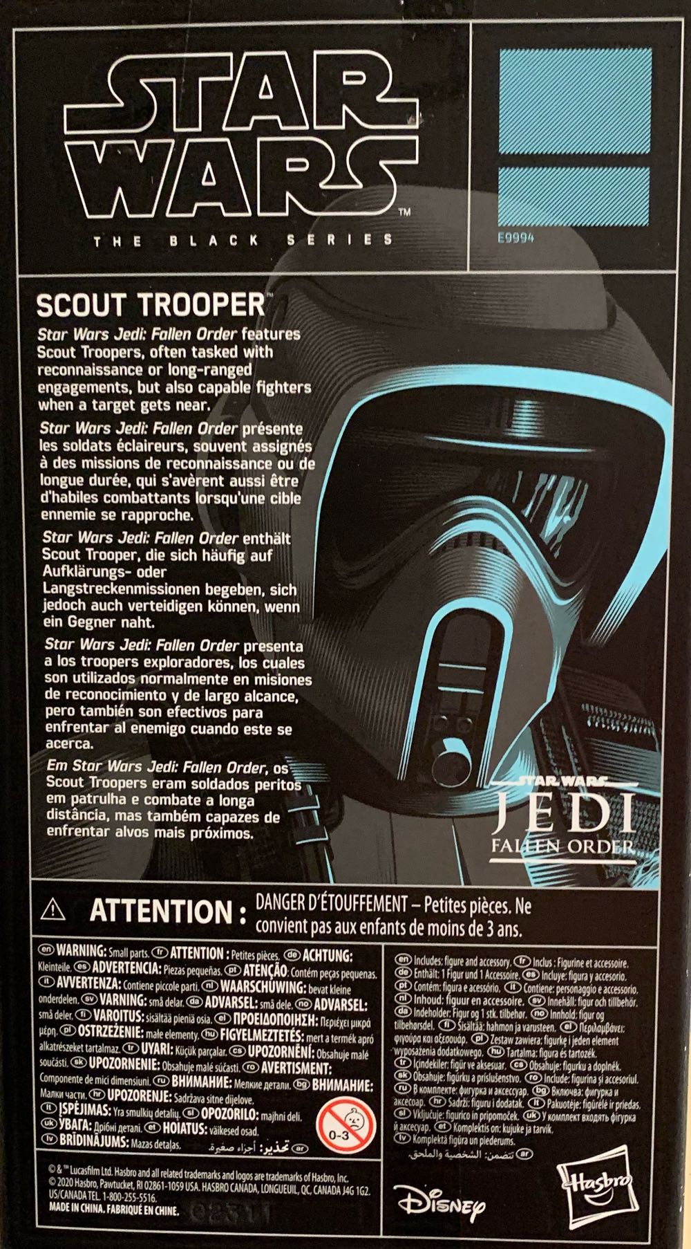 Gaming Greats Scout Trooper - Disney / Hasbro (Star Wars Jedi: Fallen Order) action figure collectible [Barcode 5010993750191] - Main Image 2