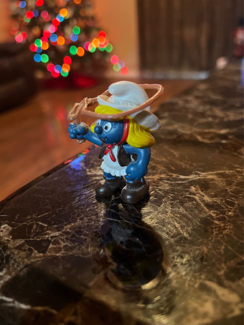 Cowgirl Smurf  action figure collectible - Main Image 1