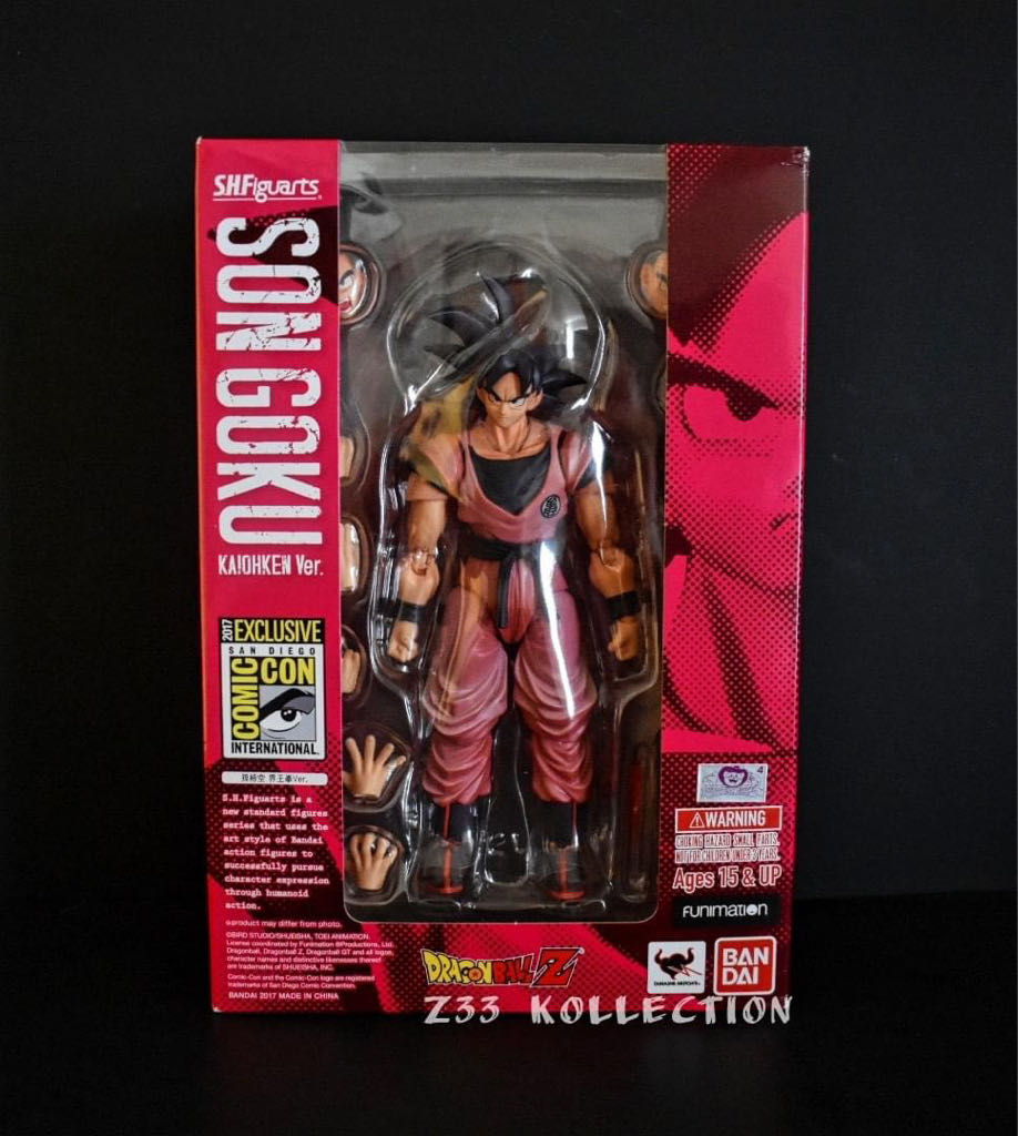 Bandai S.H Figuarts Dragon Ball Z 040 SDCC 2017 Kaoi-Ken Goku - Bandai Tamashii Nations (Dragon Ball Z) action figure collectible - Main Image 2
