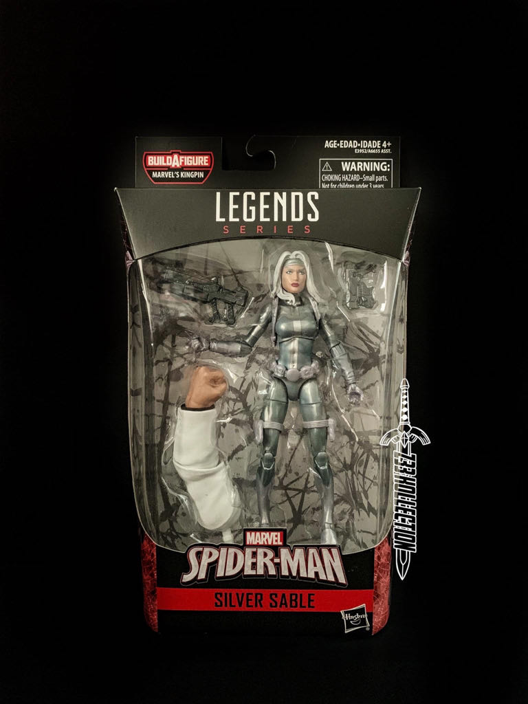Marvel Legends Series: Silver Sable - Hasbro (Marvel Legends Series Kingpin Baf Wave) action figure collectible - Main Image 2