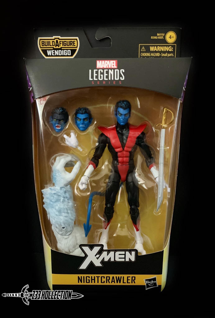 Marvel Legends (2011-????) (48x02) Nightcrawler - Hasbro (Marvel Legends Wendigo Series) action figure collectible - Main Image 2