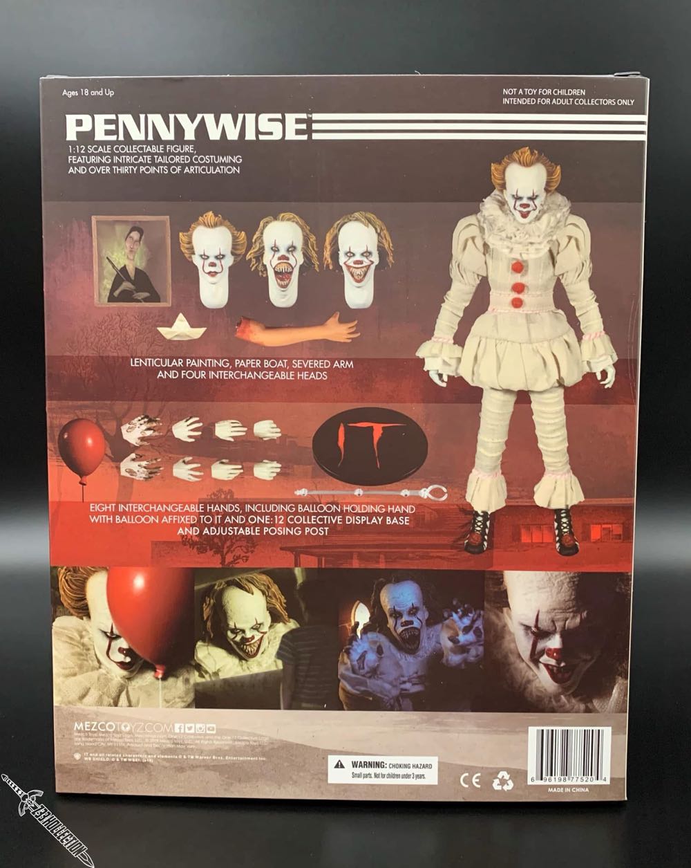 One:12 Collective 17: Pennywise - Mezco Toyz (It (2017)) action figure collectible - Main Image 4