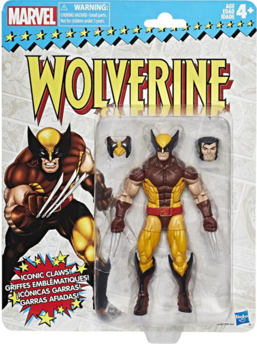 Marvel Legends (2011-????) (Retro01x03) Wolverine - Hasbro (Marvel Legends Retro) action figure collectible - Main Image 4