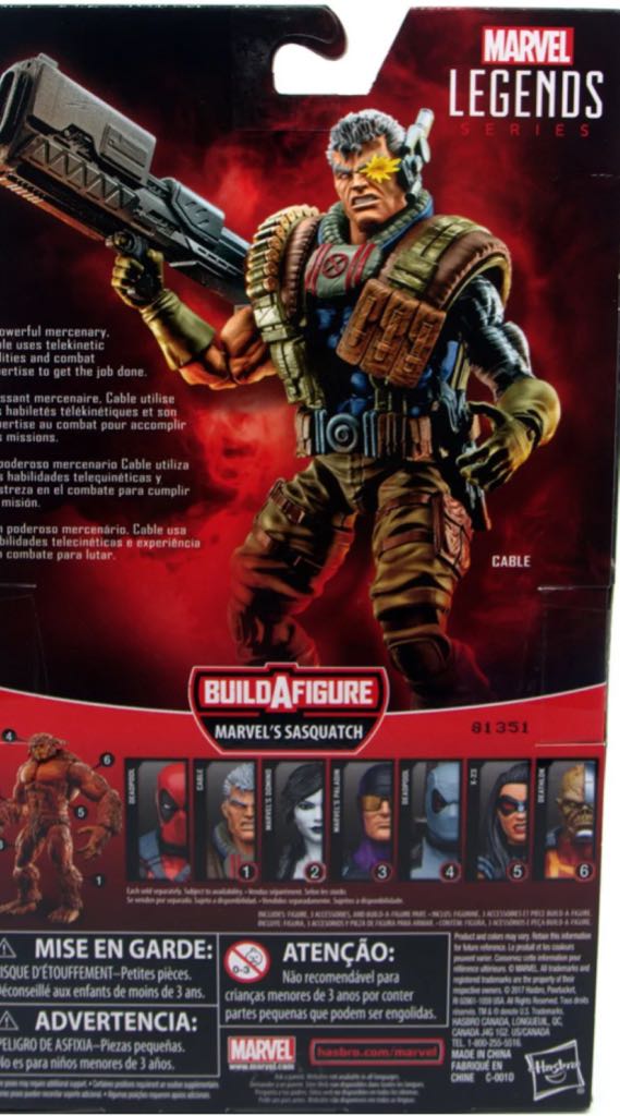Marvel Legends Cable - Hasbro (Marvel Legends Sasquatch Series) action figure collectible - Main Image 2