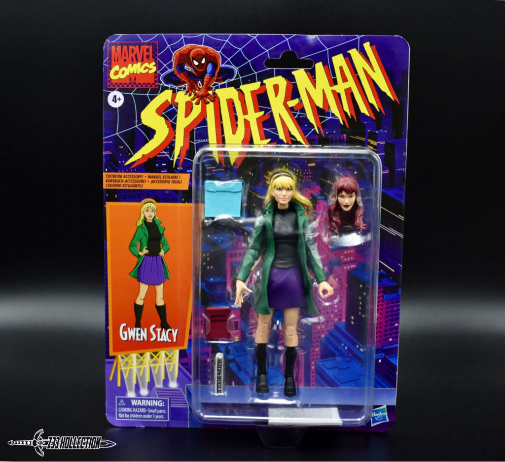 Marvel Legends (2011-????) (Retro04x02) Gwen Stacy - Hasbro (Marvel Legends Retro Spider-Man) action figure collectible - Main Image 2