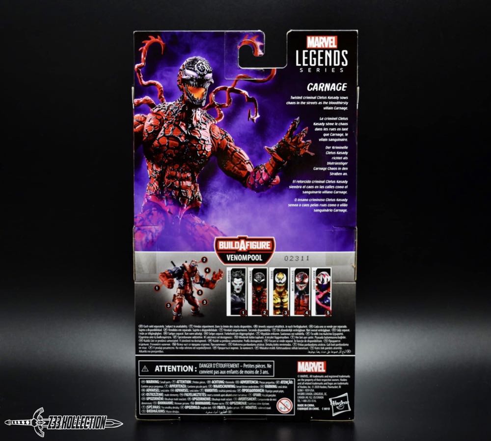 Marvel Legends (2011-????) (56x02) Carnage - Hasbro (Marvel Legends Venompool (Gamerverse)) action figure collectible - Main Image 4