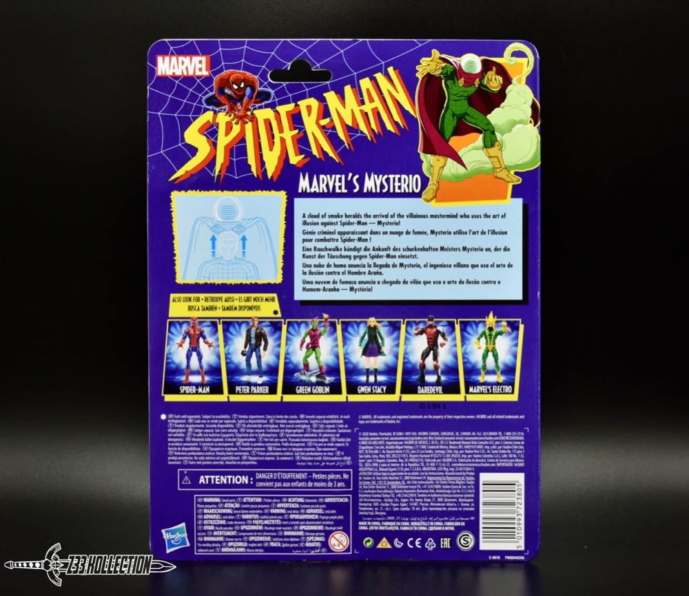 Marvel Legends (2011-????) (Retro08x02) Mysterio - Hasbro (Marvel Legends Retro Spider-Man) action figure collectible - Main Image 4