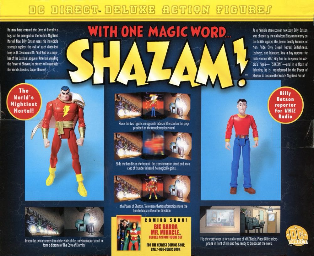 DC Direct (2000) (010x01,2) Shazam! And Billy Battson - DC Direct (DC Direct Deluxe Set) action figure collectible - Main Image 4