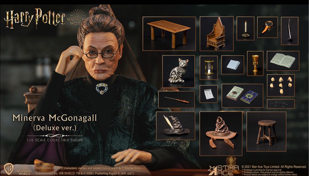 1/6 Star Ace: SA0095 Minerva McGonagoll - Star Ace (Harry Potter And The Sorcere’s Stone) action figure collectible - Main Image 2