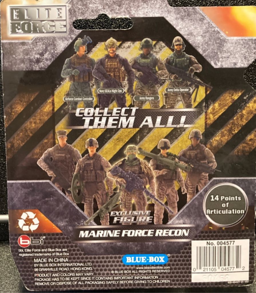 Air Force Combat Controller - Blue Box Toys (Elite Force) action figure collectible [Barcode 021105045772] - Main Image 2