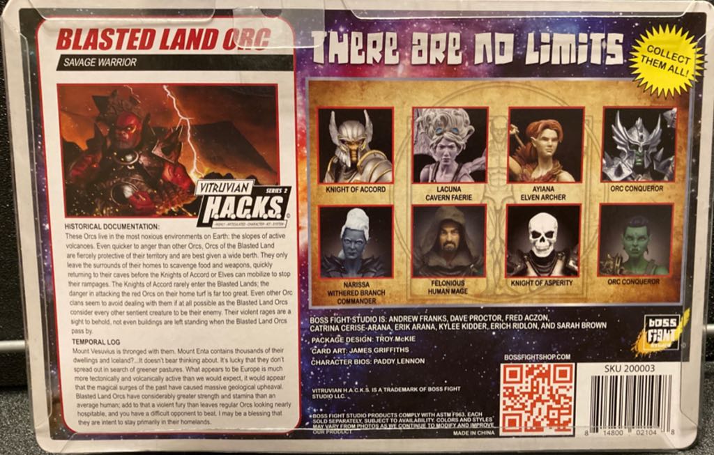 Blasted Lands Orc - Boss Fight Studio (Vitruvian HACKS Series 2) action figure collectible [Barcode 814800021048] - Main Image 2