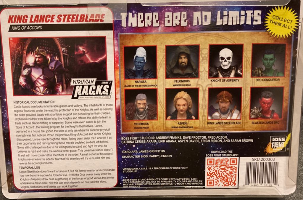 King Lance Steelblade - Boss Fight Studio (Vitruvian H.A.C.K.S.) action figure collectible - Main Image 2