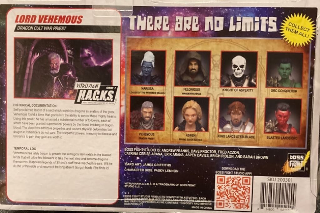 Lord Vehemous - Boss Fight Studio (Vitruvian H.A.C.K.S.) action figure collectible [Barcode 814800021154] - Main Image 2