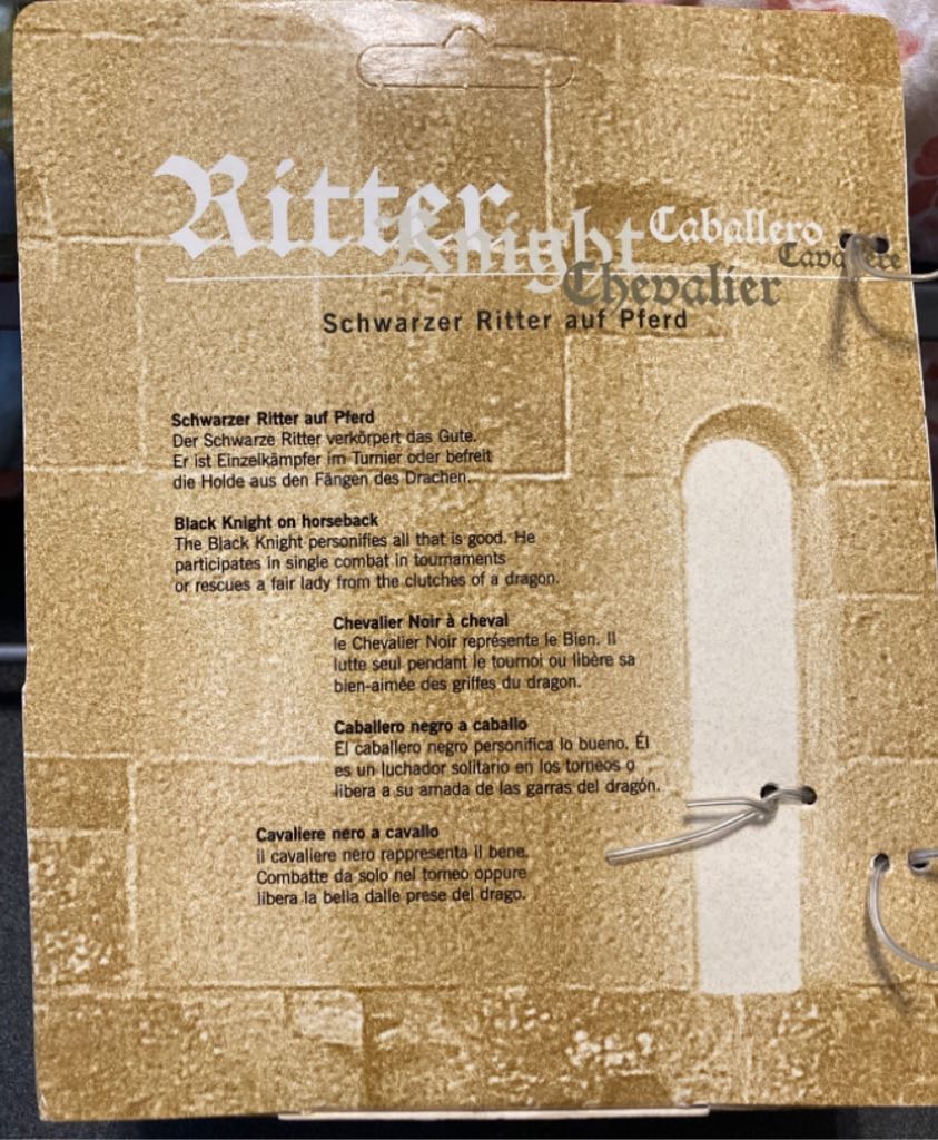 Black Knight On Horse 70032 - Schleich (Schleich World Of Knights) action figure collectible [Barcode 658183700325] - Main Image 2