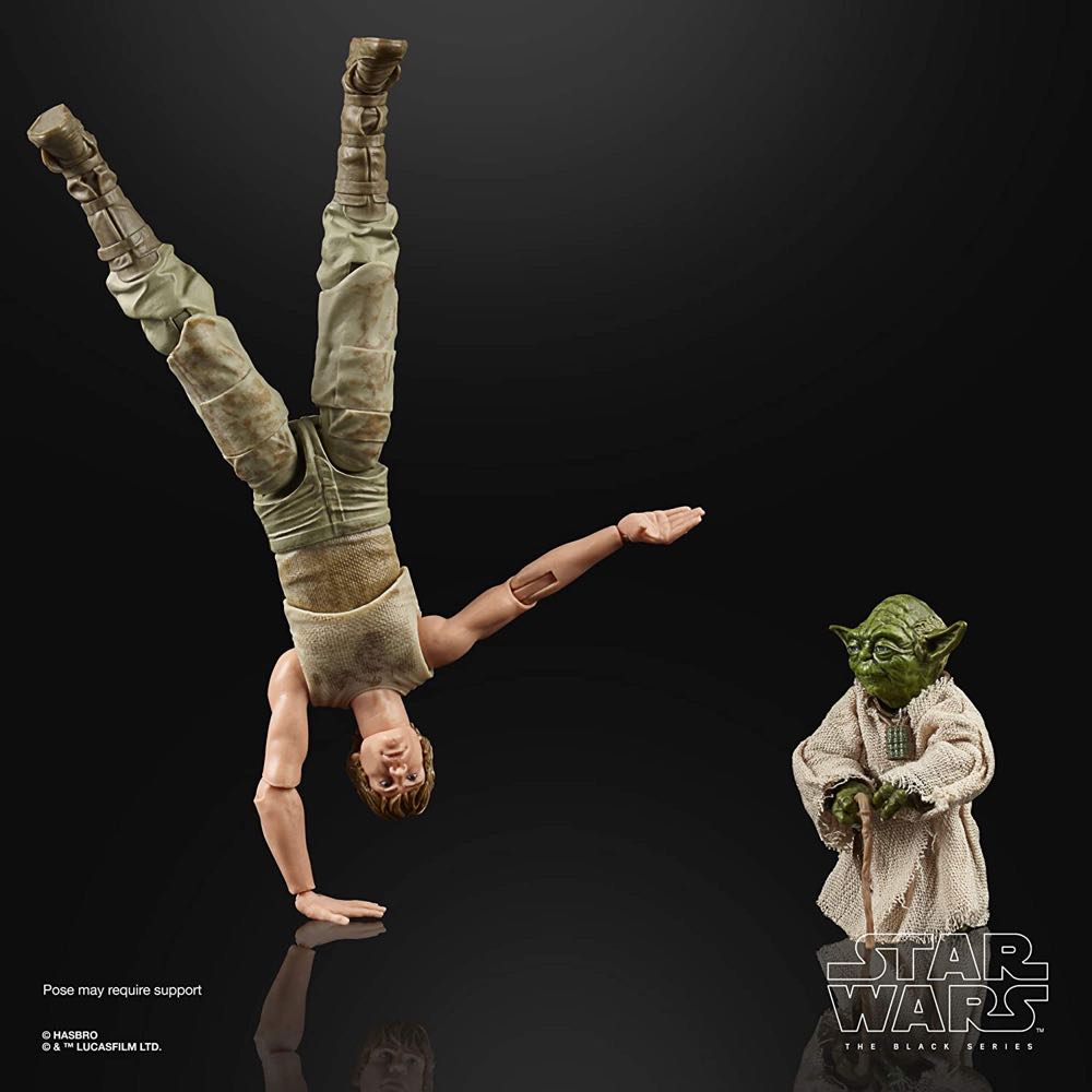SW BS D4 Luke Skywalker & Yoda (Jedi Training) - Disney / Hasbro (Star Wars: The Empire Strikes Back 40th Anniversary) action figure collectible [Barcode 5010993722839] - Main Image 4