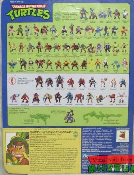 TMNT-Sergeant Bananas - Playmates Toys (TMNT 1991 Action Figures) action figure collectible - Main Image 2
