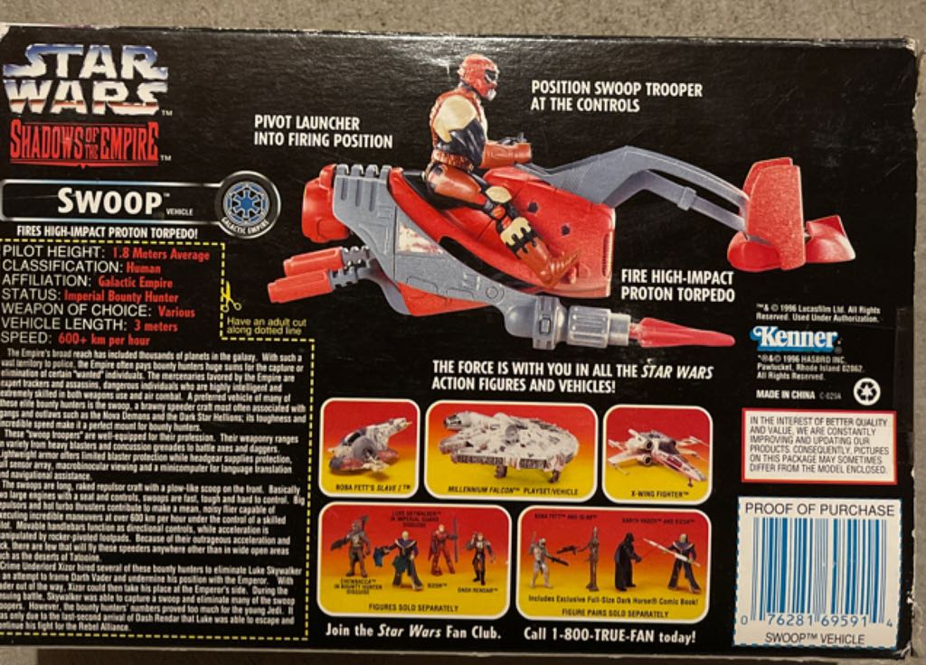 Star Wars Shadows Of The Empire Swoop - Hasbro / Kenner action figure collectible - Main Image 2