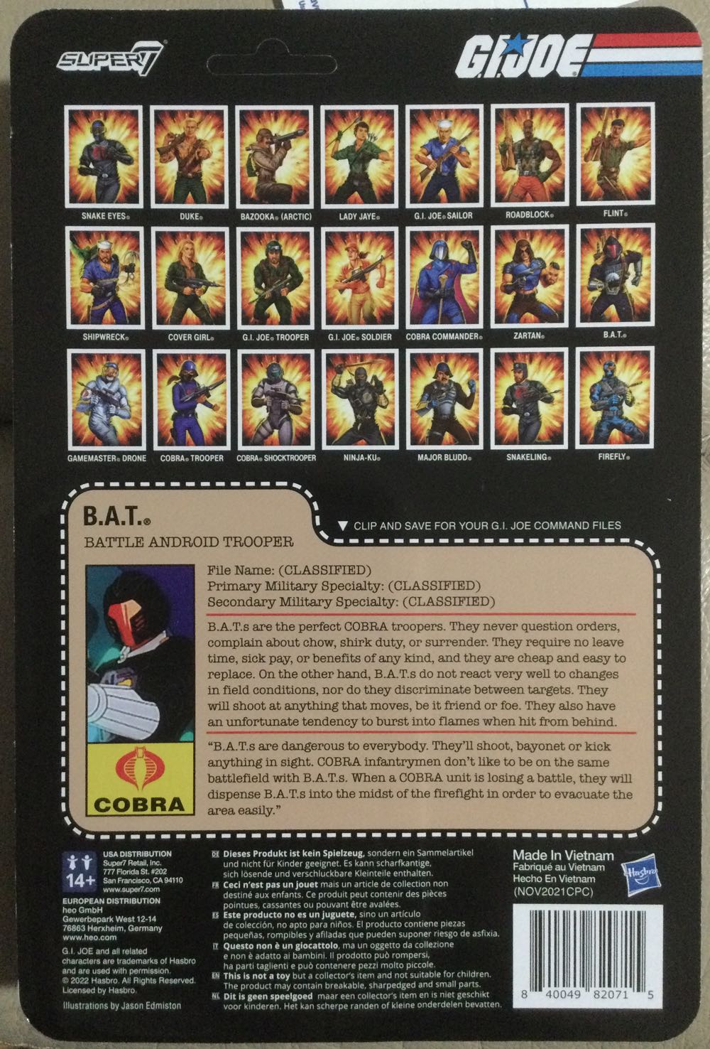 G.I. Joe (Super7) - B.A.T. - Hasbro (G.I. Joe (Super7)) action figure collectible - Main Image 2