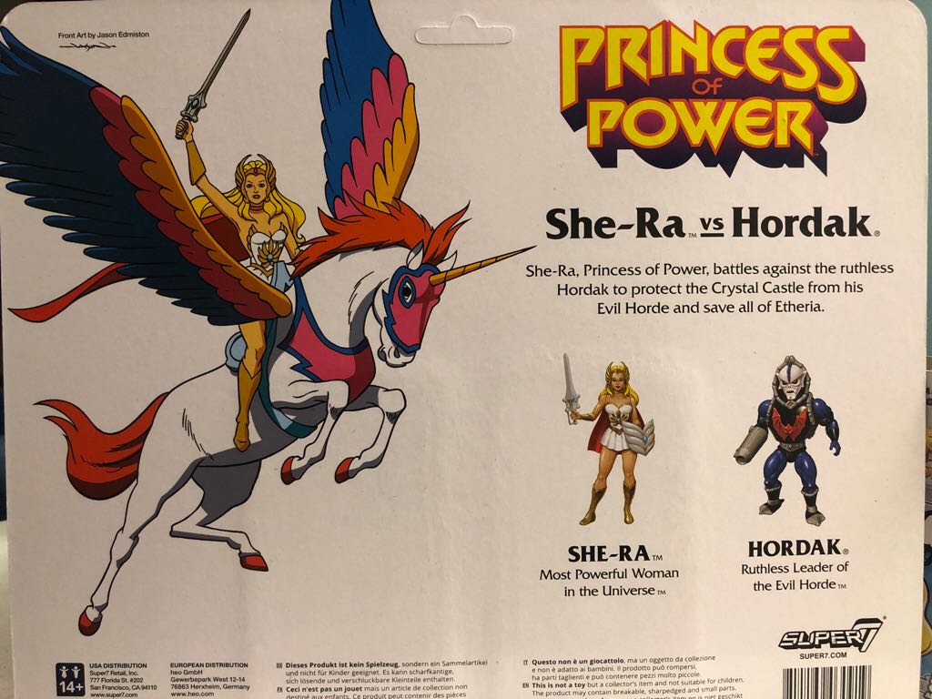 She-Ra & Hordak ReAction SDCC 2018 - Super 7 (She-Ra Princess Of Power) action figure collectible [Barcode 811169030919] - Main Image 2