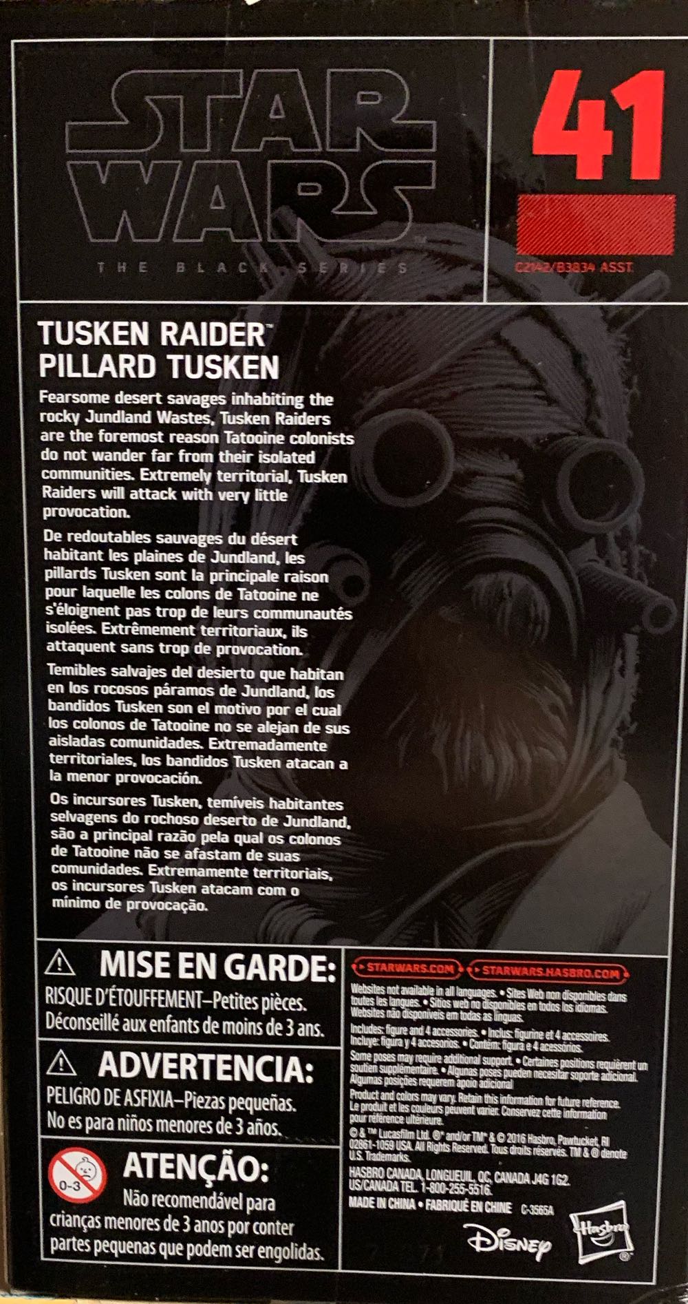 Red - #41 Tusken Raider - Disney / Hasbro (Star Wars: The Black Series) action figure collectible [Barcode 630509548286] - Main Image 2