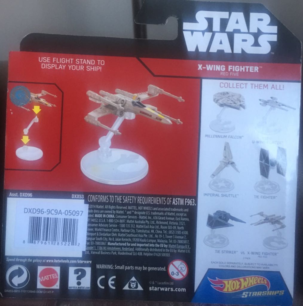 DXX53 X-Wing Fighter Red Five - Mattel (Star Wars Hot Wheels Starships) action figure collectible - Main Image 2