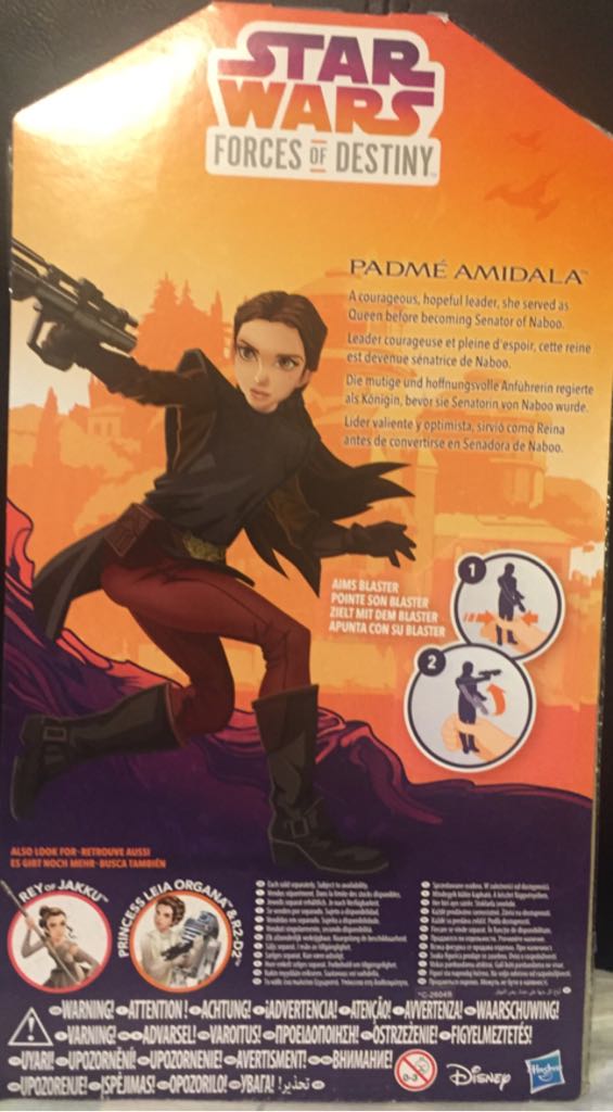 C3521 Padme Amidala - Hasbro (Star Wars Forces of Destiny) action figure collectible [Barcode 5010993429882] - Main Image 2