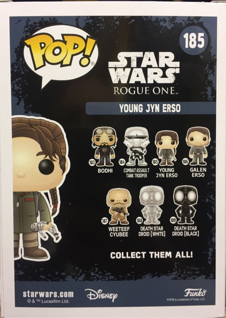185 Young Jyn Erso - Funko (Star Wars Pop) action figure collectible - Main Image 2