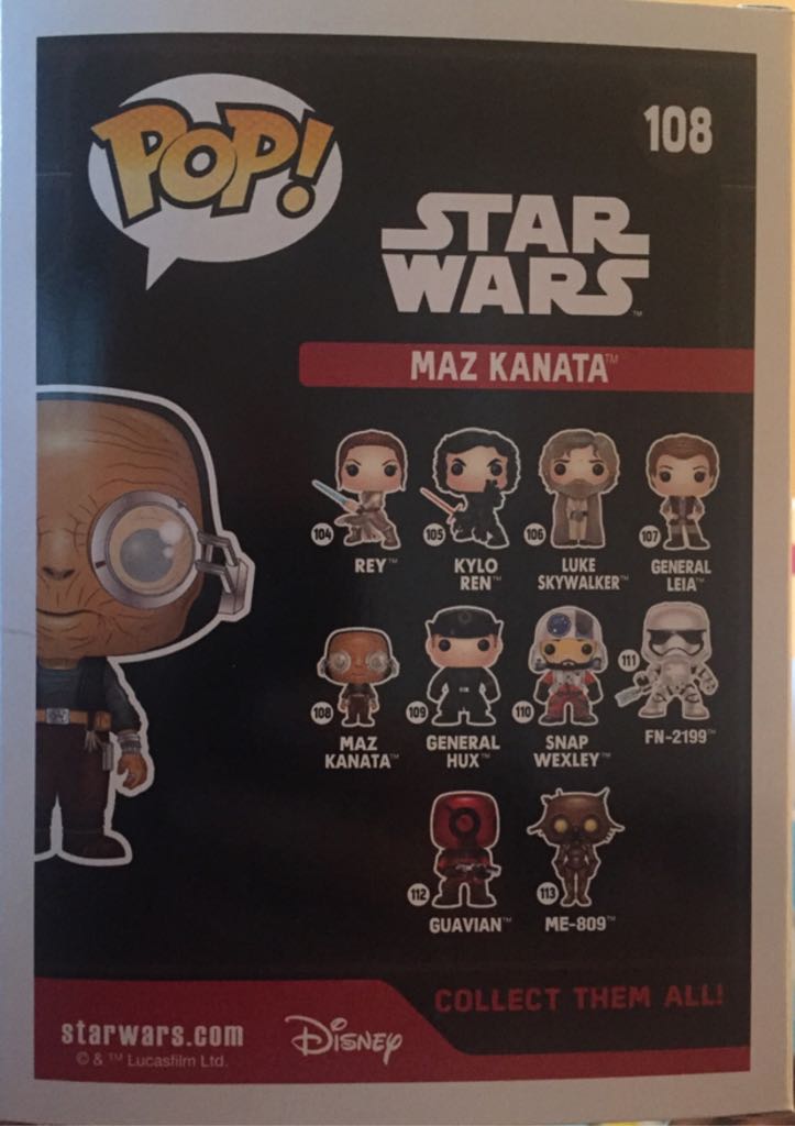 108 Maz Kanata - Funko (Star Wars Pop) action figure collectible - Main Image 2