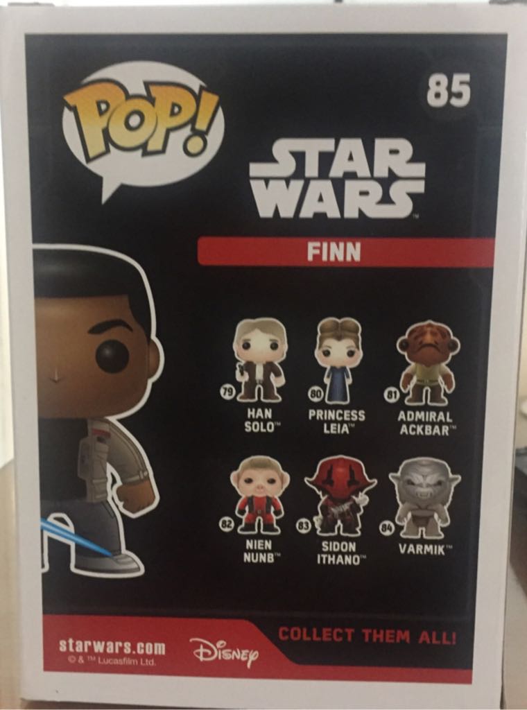 85 Finn With Lightsaber - Funko (Star Wars Pop) action figure collectible - Main Image 2