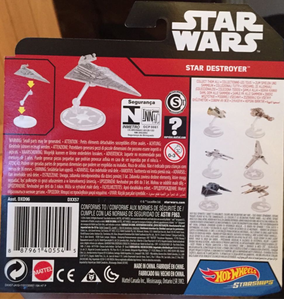 DXX57 Star Destroyer - Mattel (Star Wars Hot Wheels Starships) action figure collectible - Main Image 2