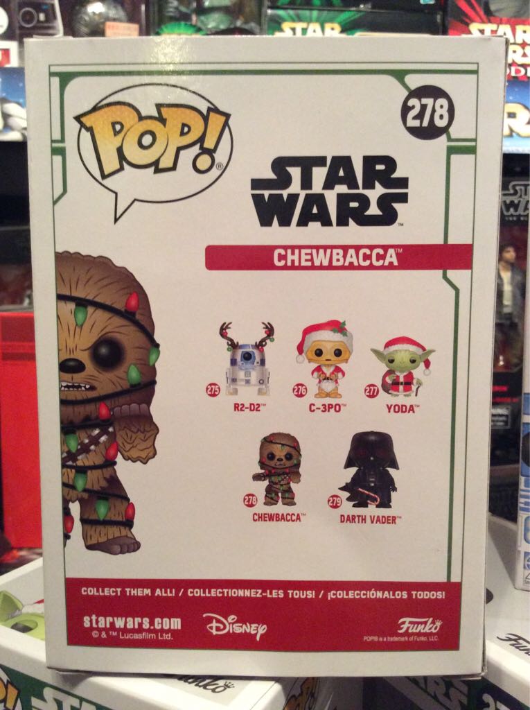 278 Chewbacca Christmas - Funko (Star Wars Pop) action figure collectible - Main Image 2