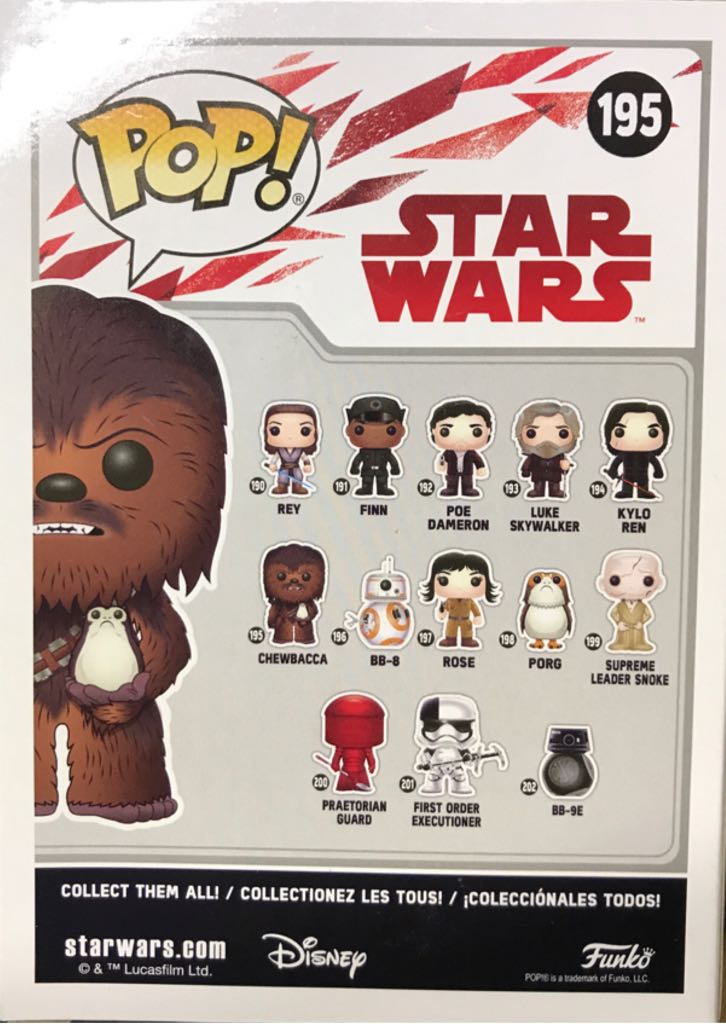 195 Chewbacca Flocked - Funko (Star Wars Pop) action figure collectible - Main Image 2