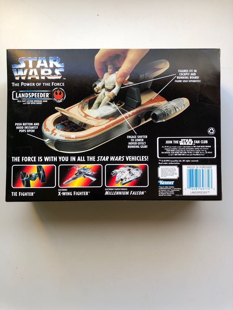 Landspeeder With Shift-action Running Gear And Pop-Open Hood - Kenner (Power Of The Force) action figure collectible - Main Image 2