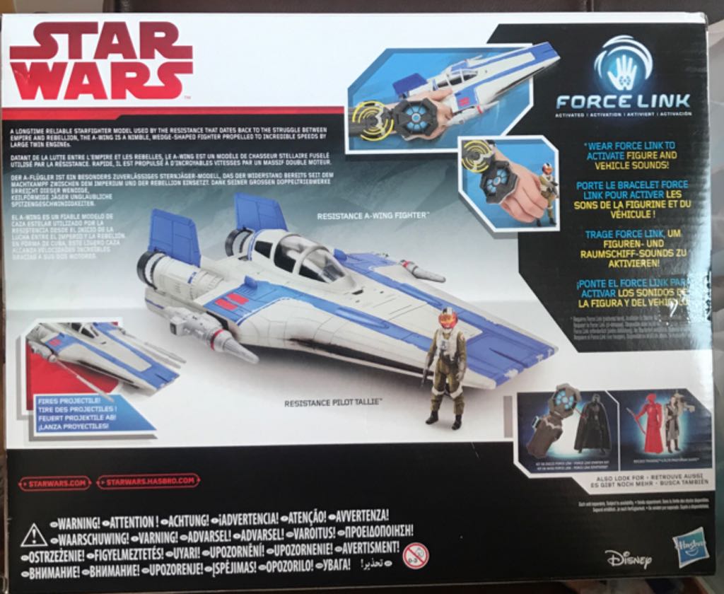 Resistance A-Wing Fighter With Pilot Tallie - Hasbro (Star Wars: The Last Jedi) action figure collectible [Barcode 5010993370801] - Main Image 2
