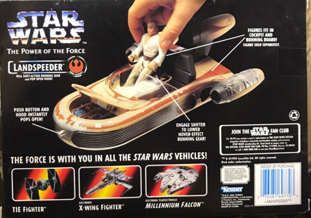 Landspeeder - Kenner (Star Wars - Power Of The Force) action figure collectible - Main Image 2