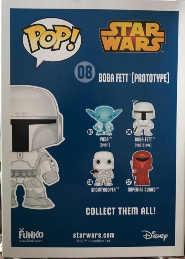 08 Boba Fett (Prototype) - Funko (Star Wars Pop) action figure collectible - Main Image 2