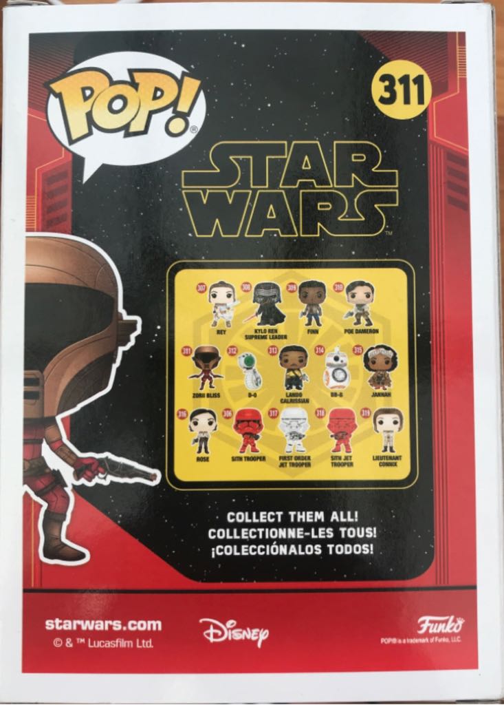311 Zorii Bliss - Funko (Star Wars Pop) action figure collectible - Main Image 2