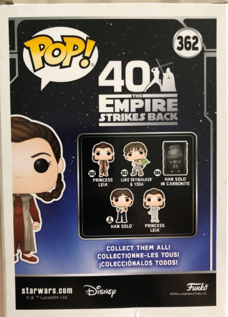 362 Princess Leia ESB 40th - Funko (Star Wars Pop) action figure collectible - Main Image 2