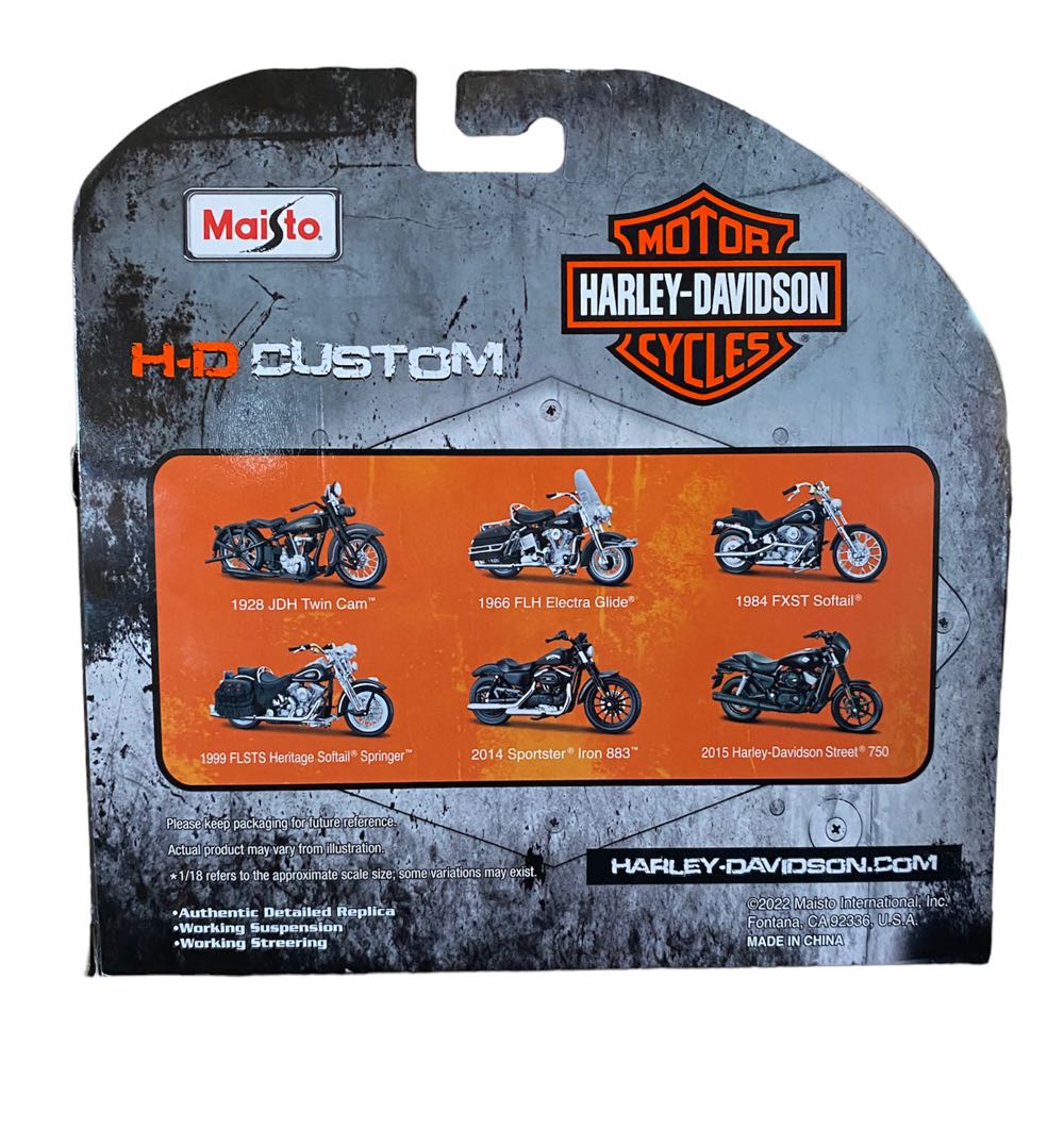 Harley Davidson: 1966 FLH Electra Glide - Maisto (H-D Custom) action figure collectible - Main Image 3