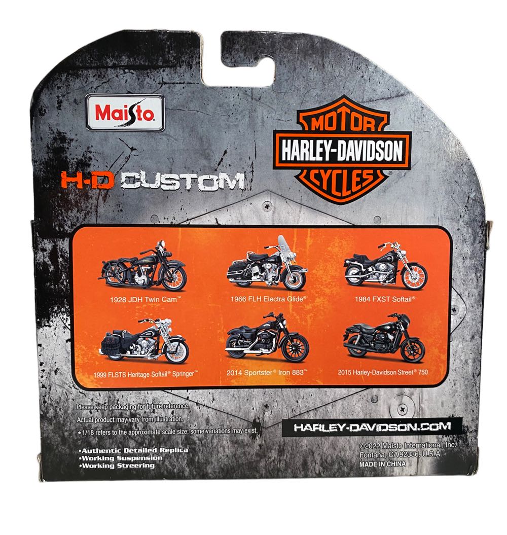 Harley Davidson: 2015 Harley Davidson Street 750 - Maisto (H-D Custom) action figure collectible - Main Image 3