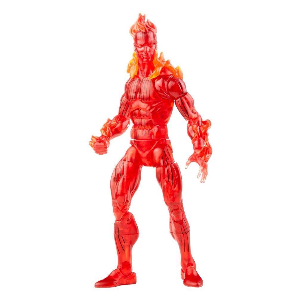Human Torch - Hasbro (Marvel Legends Retro Fantastic Four Series) action figure collectible [Barcode 5010993842544] - Main Image 4