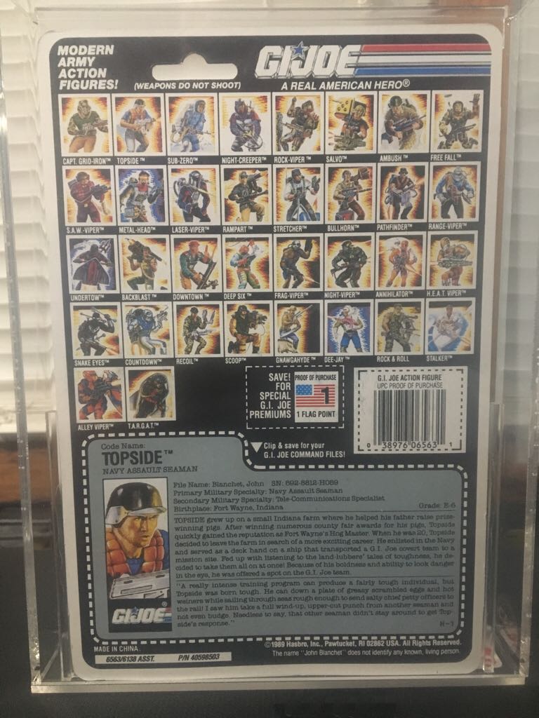 Gi Joe Topside Navy Assault Seaman CAS 85+ - Hasbro action figure collectible [Barcode 038976065631] - Main Image 2