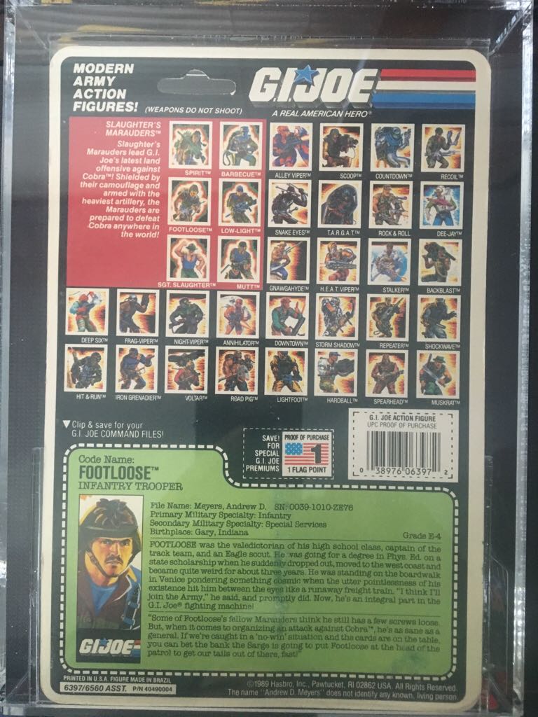 Footloose V2 Slaughters Marauders AFA 85 - Hasbro (Slaughters Marauders) action figure collectible - Main Image 2