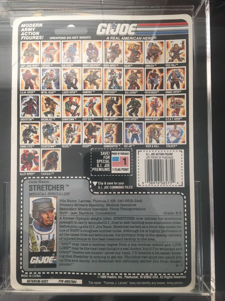 Stretcher V1 (Medical Specialist) - Hasbro (Gi Joe (Vintage)) action figure collectible - Main Image 2