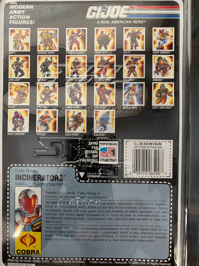 Incinerators [v1] - Hasbro - G.I. Joe (G. I. JOE) action figure collectible [Barcode 038976065907] - Main Image 2