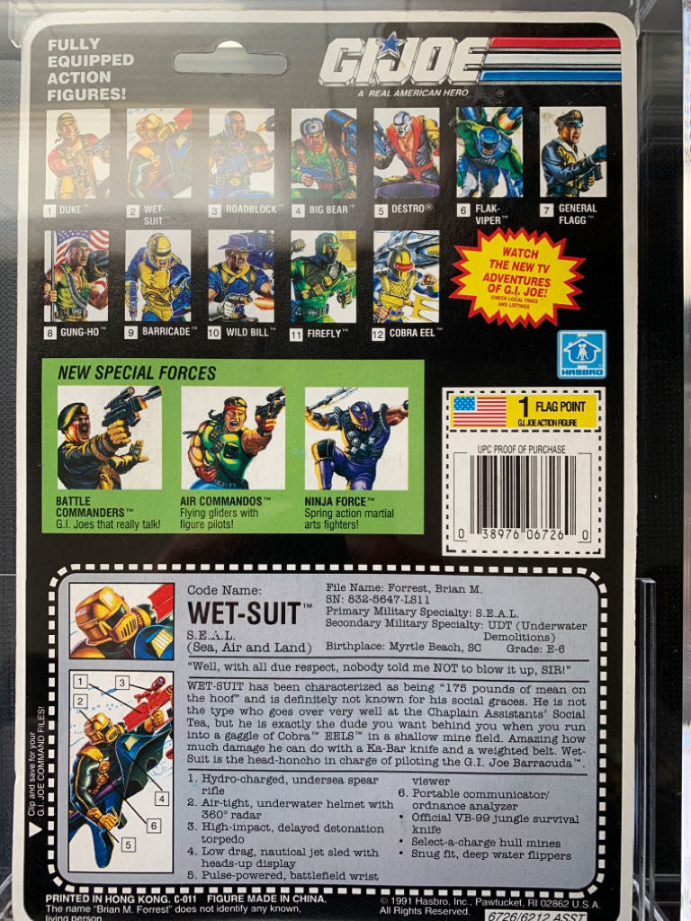 Wet-suit V2 (SEAL) - Hasbro (Gi Joe (Vintage)) action figure collectible - Main Image 2