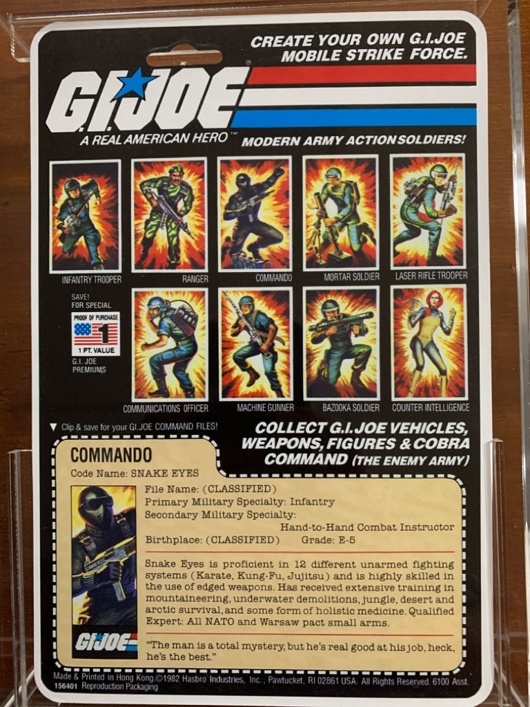 Snake Eyes V1 - Hasbro - G.I. Joe (G. I. JOE) action figure collectible - Main Image 2