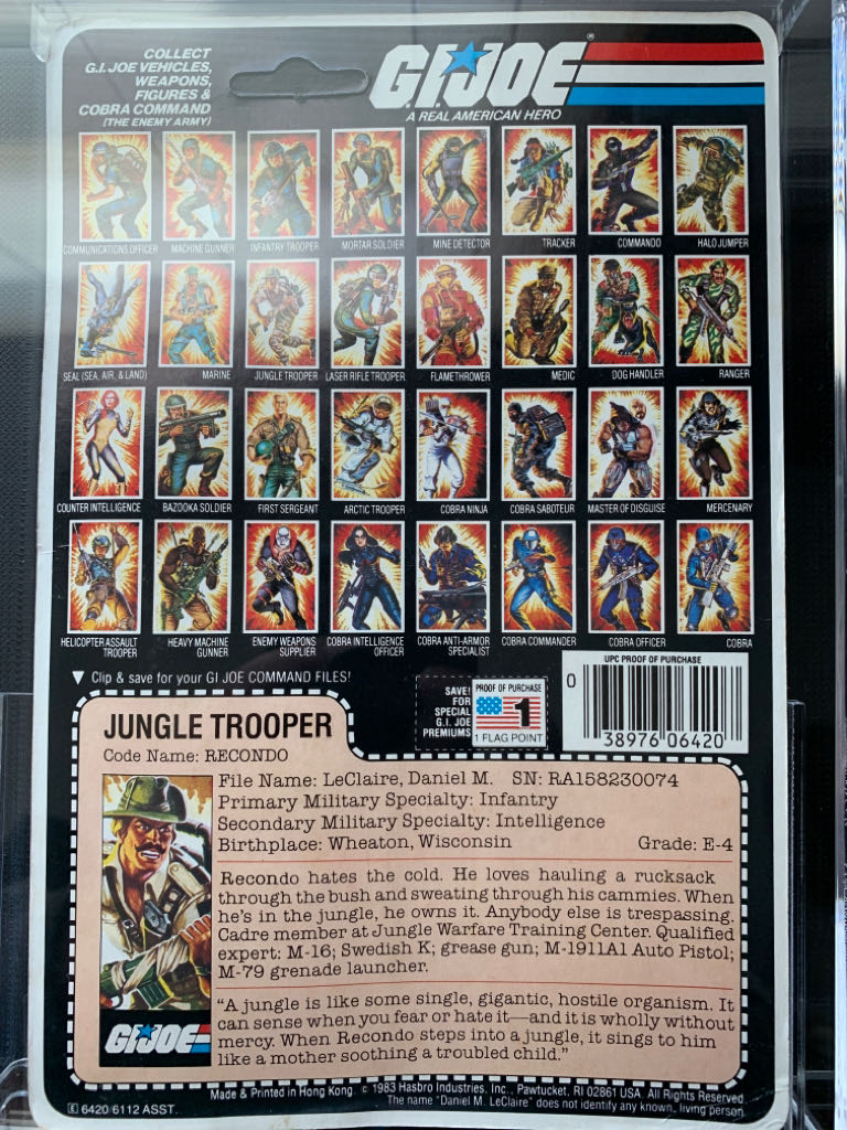 Recondo [v1] - Hasbro (Gi Joe (Vintage)) action figure collectible [Barcode 038976064207] - Main Image 2